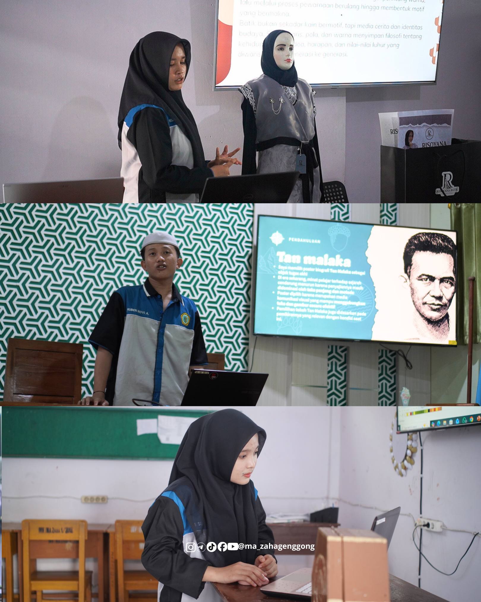 Munaqosah Tiga Program Unggulan MA Zainul Hasan 1 Genggong Berlangsung Khidmat